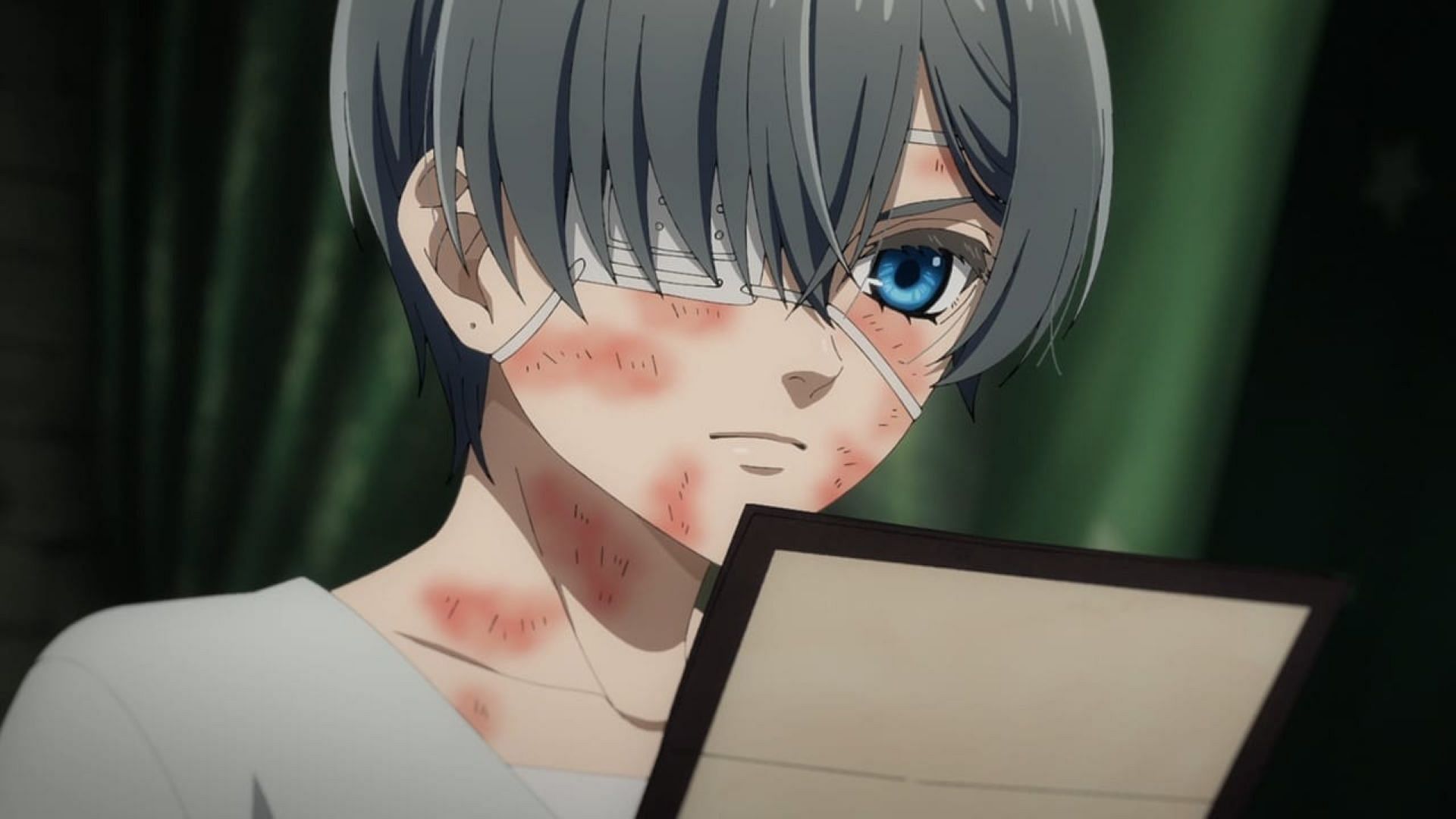 Ciel reads the Queen's letter (Image via Cloverworks)
